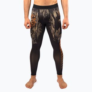 Pánské tréninkové legíny Venum Tiger Men's Spats black/neon orange