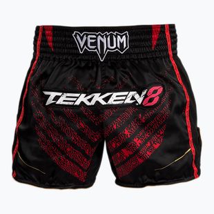 Pánské šortky  Venum X Tekken 8 - Marshall Law Muay Thai Shorts black/red/gold