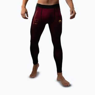 Pánské tréninkové legíny Venum Tactical XT Spats black/burgundy/gold
