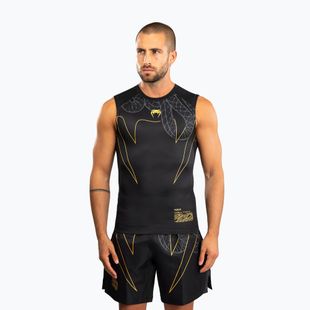 Pánský rashguard Venum Serpenti Rashguards Sleeveless black/silver/gold