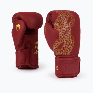 Boxerské rukavice Venum Serpenti Boxing burgundy/ivory