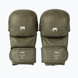 Sparringové rukavice MMA Venum Impact Evo Scales MMA army green