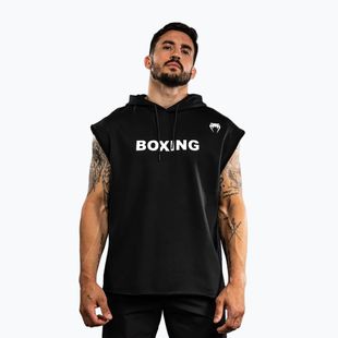 Pánská mikina Venum Boxing VT Sleeveless Hoodie black/white