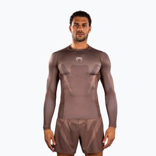Roshguard pánský s dlouhým rukávem Venum No Gi Rashguards chocolate brown