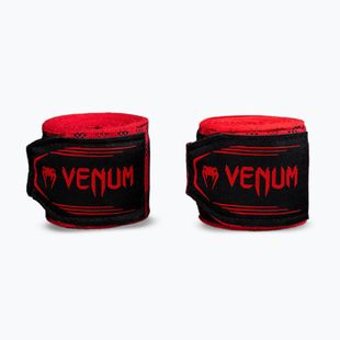 Boxovací bandáže Venum Tartan Handwraps 400 cm fury red