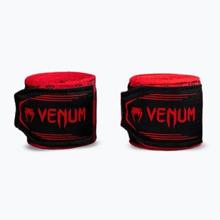 Boxerské bandáže Venum Tartan Handwraps 450 cm fury red