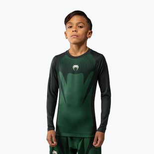 Dětský rashguard Venum Attack Kids Rashguard forest green/off white