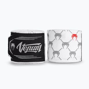 Boxerské bandáže Venum Monogram Hand Wraps Advanced 250 cm white