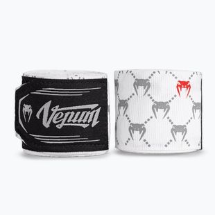 Boxovací bandáže Venum Monogram Hand Wraps Advanced 400 cm white