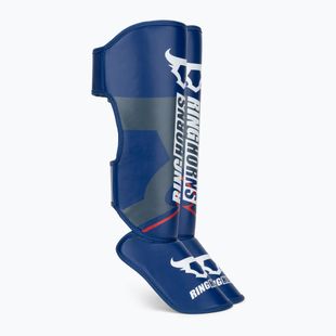 Chrániče holení a chodidel Venum Ringhorns Charger Shin navy blue/red