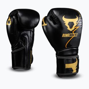 Boxerské rukavice Venum Ringhorns Charger Boxing black/gold
