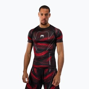 Pánský rashguard Venum Matupa Short Sleeve black/red/silver