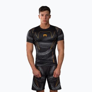 Pánský rashguard Venum Matupa Short Sleeve black/grey/gold