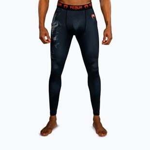 Pánské tréninkové legíny Venum Thunder Dragon Spats Black/Grey/Copper