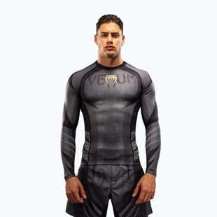 Rashguard pánský s dlouhým rukávem Venum Galactic 3.0 Rashguard LS black/gold