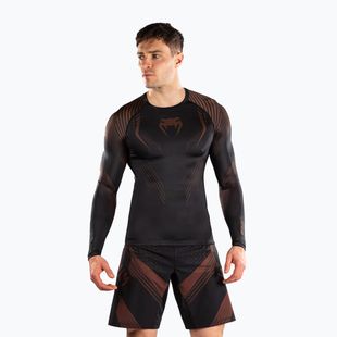 Rashguard pánský s dlouhým rukávem Venum No-Gi 6.0 Rashguard black/brown