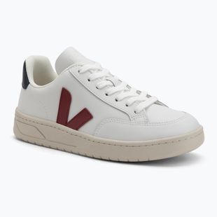 Dámské tenisky VEJA V-12 Leather white/marsala/nautical