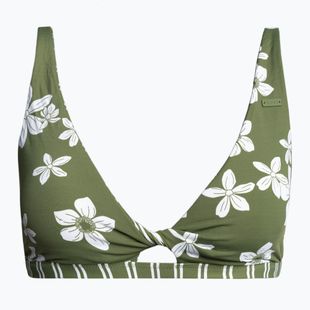 Horní díl plavek ROXY Retro Revo Twist Bra 2021 loden green surfrider spirit s