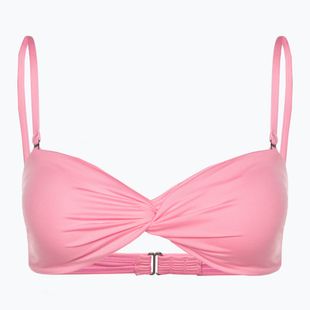 Horní díl plavek Billabong Sol Searcher Drapped Bandeau pink daze