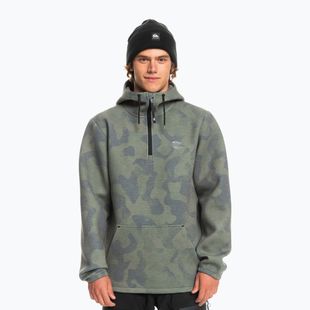 Quiksilver Shredder Hoodie tie dye true black snowboardová mikina