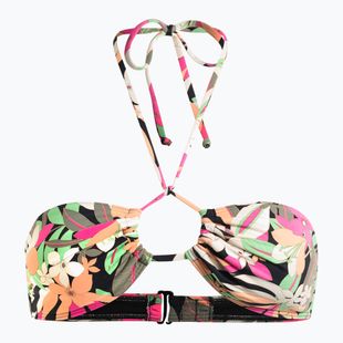Horní díl plavek  ROXY Printed Beach Classics Halter anthracite palm song s