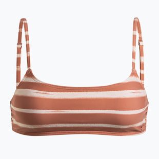Horní díl plavek  ROXY Printed Beach Classics cedar wood happy stripe