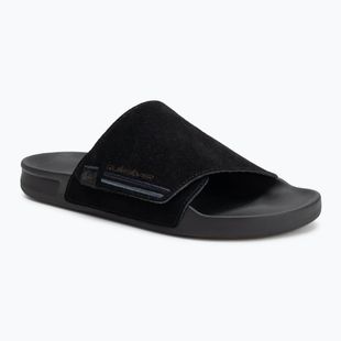 Pánské nazouváky Quiksilver Rivi Suede black 1