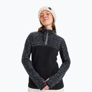Dámská mikina ROXY Sayna Half Zip true black roxygram tonal
