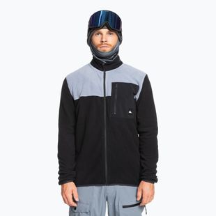 Pánská snowboardová mikina Quiksilver Aker Full Zip Fleece true black
