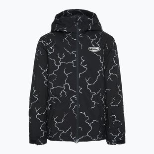 Dětská snowboardová bunda Quiksilver High In The Hood Printed high energy black reflective