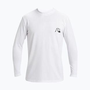 Pánské plavecké triko Longsleeve Quiksilver DNA Bubble Logo white