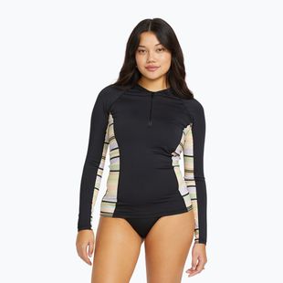 Dámské plavecké triko Longsleeve Billabong Surf Capsule 1/2 Zip black multi