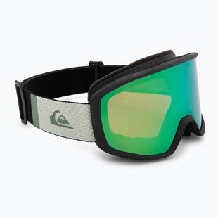 Pánské snowboardové brýle Quiksilver Harper black/clux ml green