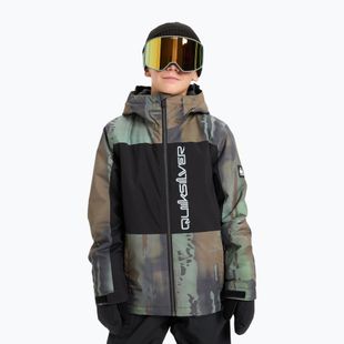 Dětská snowboardová bunda Quiksilver Side Hit Block bloomfade dark ivy