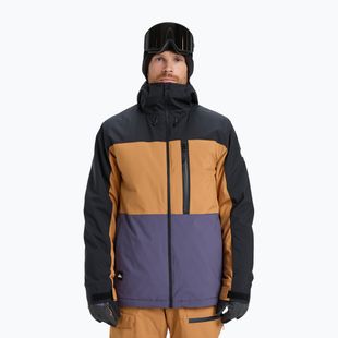 Pánská snowboardová bunda Quiksilver Sycamore Block 20K dark ivy