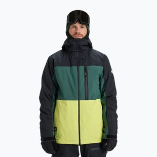 Pánská snowboardová bunda Quiksilver Sycamore Block 20K dark ivy