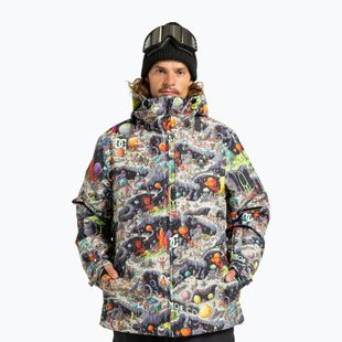 Pánská snowboardová bunda DC Basis Print Outer World Black