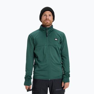 Pánská snowboardová mikina Quiksilver Steep Point Full Zip Fleece trekking green