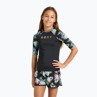 Dětské plavecké tričko ROXY Active RG Lycra XMGB anthracite aquarella active rg