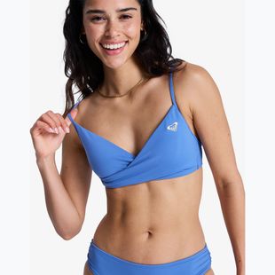 Horní díl plavek ROXY Solid Essentials Wrap Bralette dutch blue