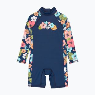 Kombinéza UPF 50+ dětská ROXY Morning Flower Springsuit mood indigo morning flowers