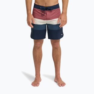 Pánské koupací šortky Quiksilver Surfsilk Scallop 18" dark navy tijuana