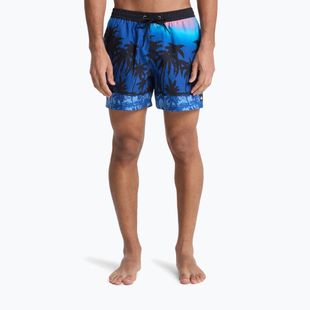 Pánské koupací šortky Quiksilver Everyday Printed Volley 15" monaco blue thermotropics