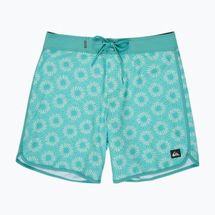 Pánské koupací šortky Quiksilver Surfsilk Scallop 18" aqua ocean mayhem