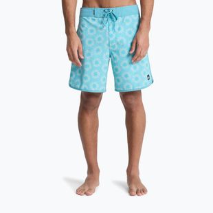 Pánské koupací šortky Quiksilver Surfsilk Scallop 18" aqua ocean mayhem