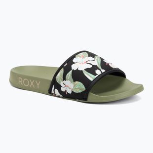 Dámské žabky ROXY Slippy IV oil green