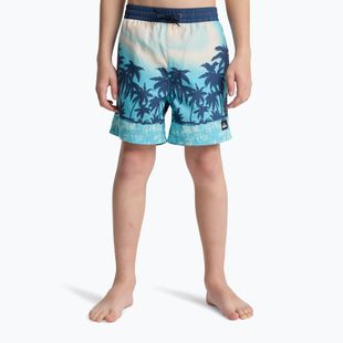 Dětské koupací šortky Quiksilver Everyday Printed Volley 14" aqua thermotropics