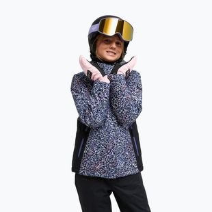 Dětská snowboardová bunda ROXY Snowflare true black wildin out rg