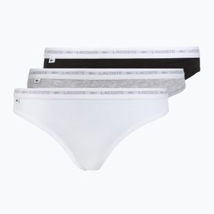 Dámské kalhotky Lacoste 8F1338 3 páry black/white/silver chine