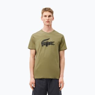 Pánské tričko  Lacoste TH2042 khaki/black